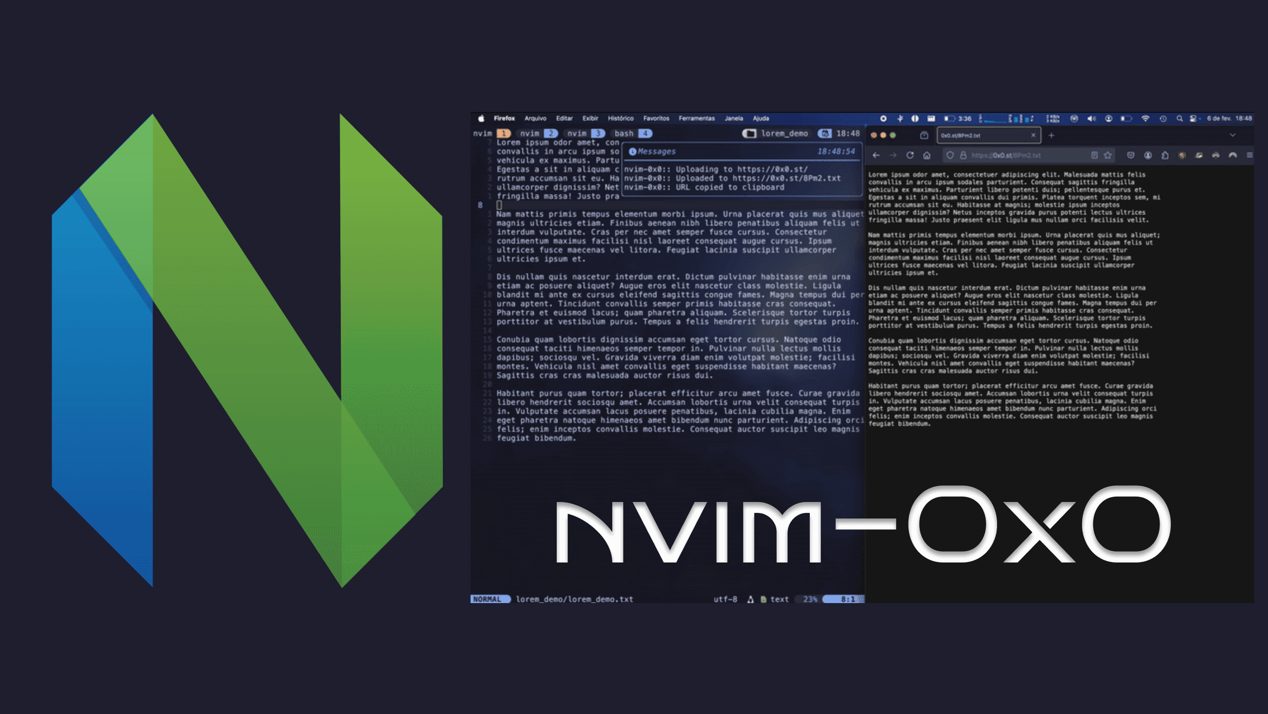 Cover Image for nvim-0x0 – Upload files, yanks, and selections to 0x0.st